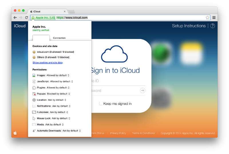 Illustration for article titled How to Make Sure You're Visiting the Real iCloud Page